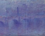 克劳德 莫奈 : Waterloo Bridge, Fog Effect